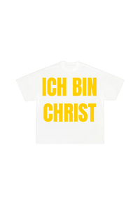 ICH BIN CHRIST TEE "WHITE/YELLOW"