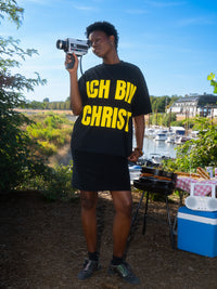ICH BIN CHRIST TEE "BLACK/YELLOW"