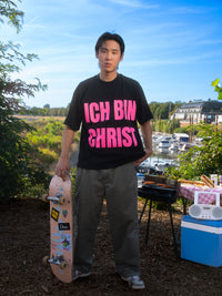 ICH BIN CHRIST TEE "BLACK/PINK"