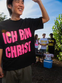 ICH BIN CHRIST TEE "BLACK/PINK"