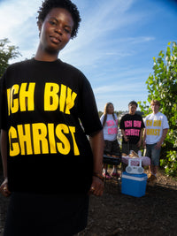 ICH BIN CHRIST TEE "BLACK/YELLOW"