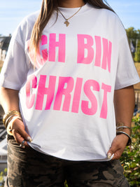 ICH BIN CHRIST TEE "WHITE/PINK"