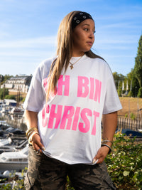 ICH BIN CHRIST TEE "WHITE/PINK"