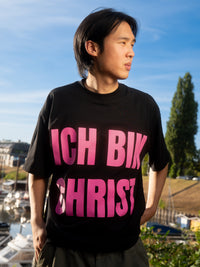 ICH BIN CHRIST TEE "BLACK/PINK"