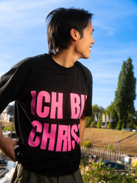 ICH BIN CHRIST TEE "BLACK/PINK"