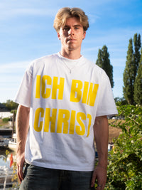 ICH BIN CHRIST TEE "WHITE/YELLOW"